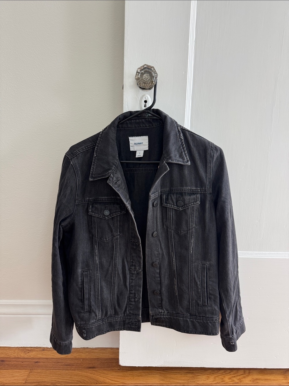 Old Navy Black Washed Denim Jacket